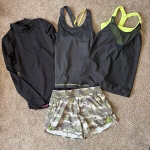 Under Armour Black Green Yellow Activewear Set